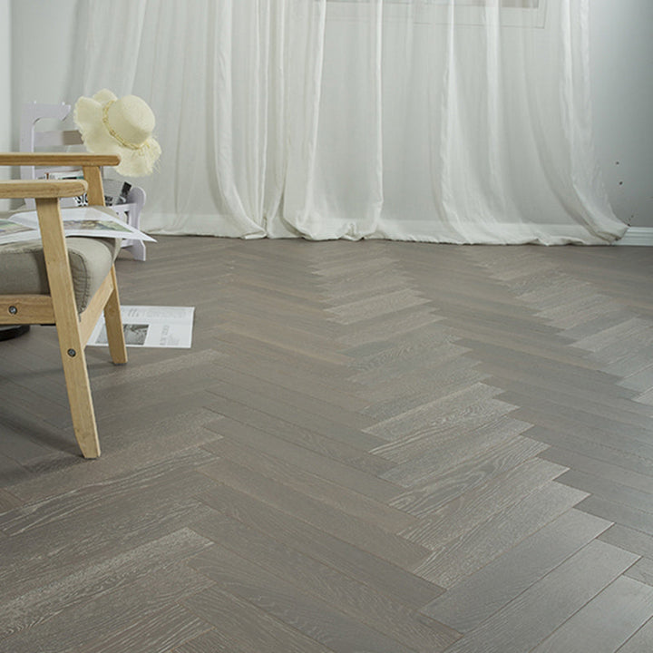 BowLift | Traditional Wood Tiles Wire Brushed Parquet Click Lock Wood Floor Panels