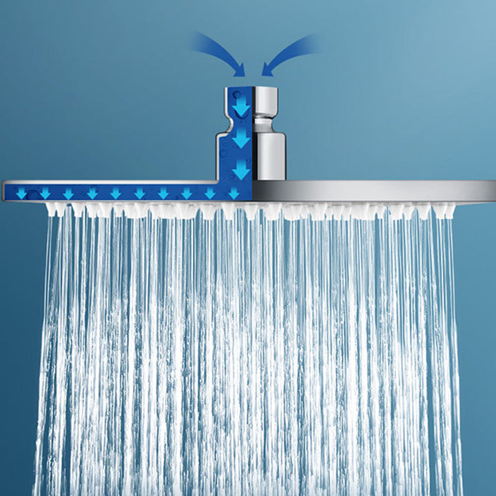 BowLift | Contemporary square shower head combination with hand shower