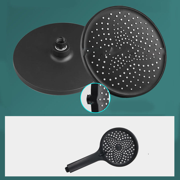 BowLift | Modern rectangular shower head combo standard spray pattern with hand shower