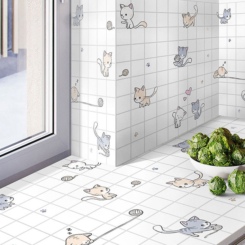 BowLift | Modern Peel-and-Stick Backsplash Tile PVC Rectangular Wallpaper for Fireplace Surround