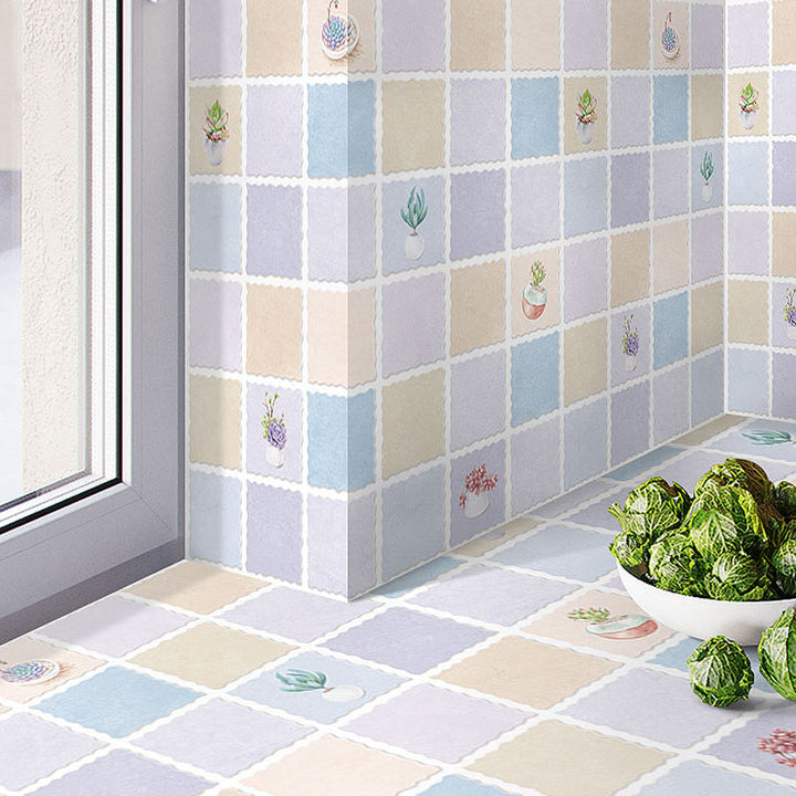 BowLift | Modern Peel-and-Stick Backsplash Tile PVC Rectangular Wallpaper for Fireplace Surround
