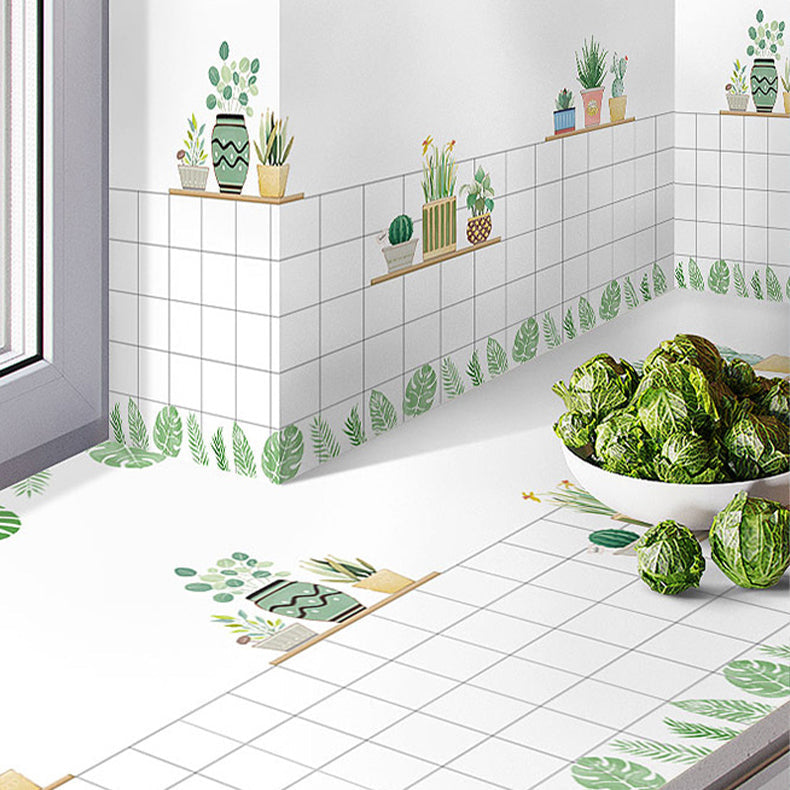 BowLift | Modern Peel-and-Stick Backsplash Tile PVC Rectangular Wallpaper for Fireplace Surround