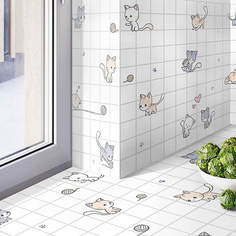 BowLift | Modern Peel-and-Stick Backsplash Tile PVC Rectangular Wallpaper for Fireplace Surround