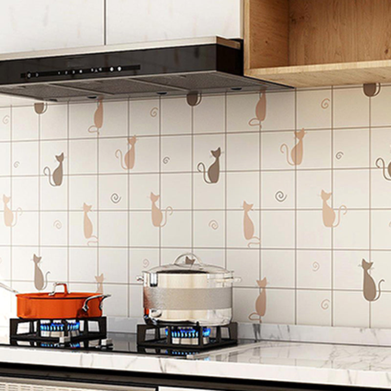 BowLift | Modern Peel and Stick Back Wall Tile PVC Rectangular Wallpaper