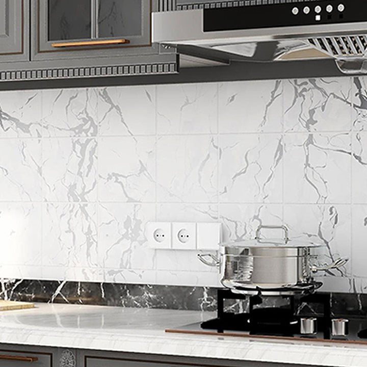 BowLift | Modern Peel and Stick Back Wall Tile PVC Rectangular Wallpaper