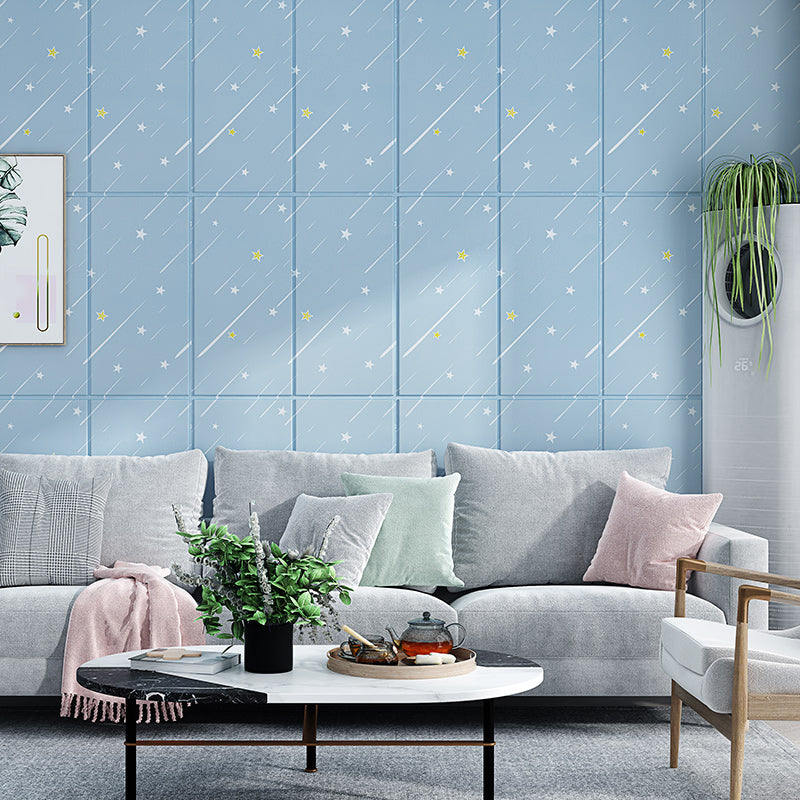 BowLift | Contemporary Wall Ceiling Cartoon Print Peel and Stick Waterproof Wall Panel