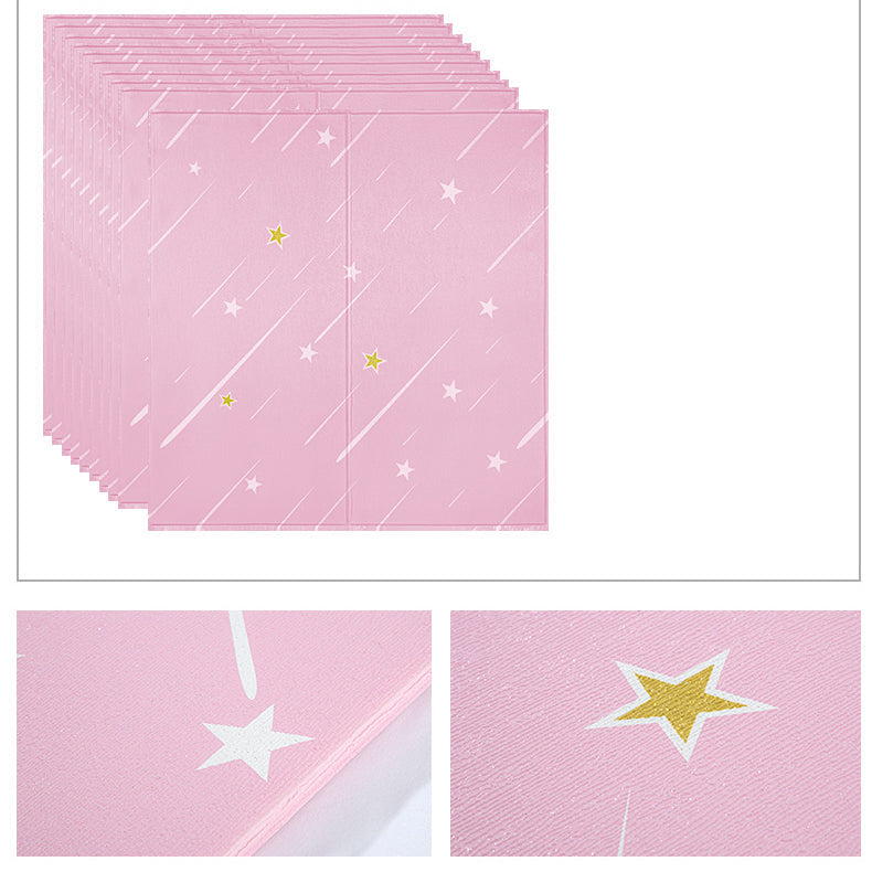 BowLift | Contemporary Wall Ceiling Cartoon Print Peel and Stick Waterproof Wall Panel