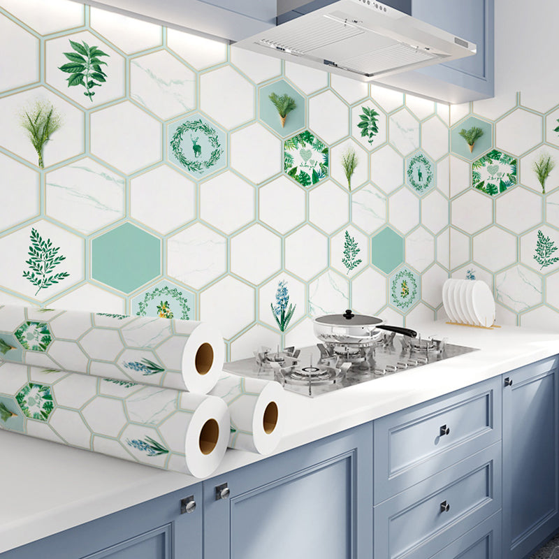 BowLift | Modern Peel & Stick Field Tile Plastic Wallpaper for Backsplash Wall