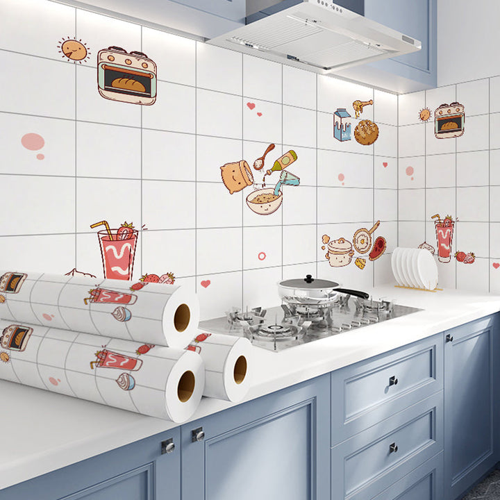 BowLift | Modern Peel & Stick Field Tile Plastic Wallpaper for Backsplash Wall