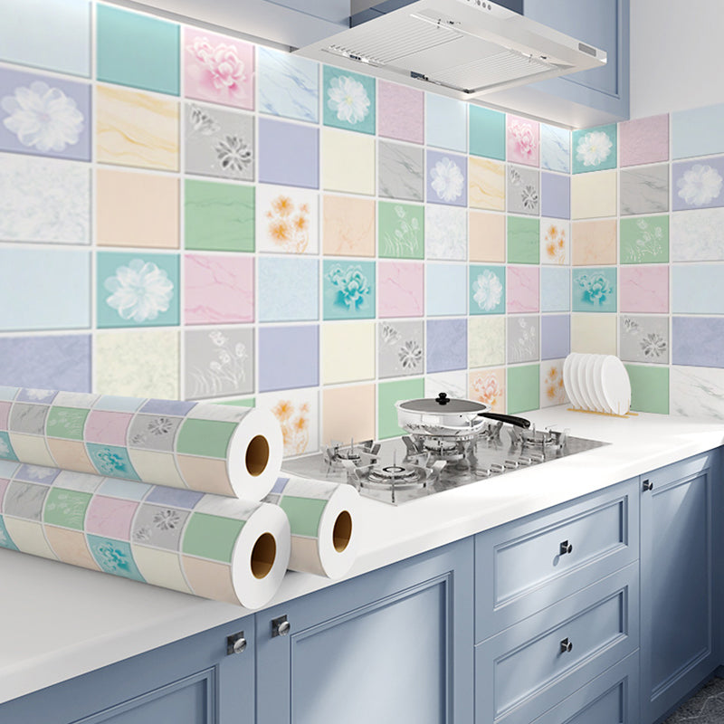 BowLift | Modern Peel & Stick Field Tile Plastic Wallpaper for Backsplash Wall