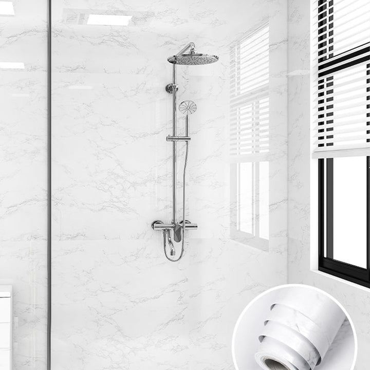 BowLift | Modern Peel/Stick Splash Guard Tiles PVC Wallpaper for Bathroom Splash Protection