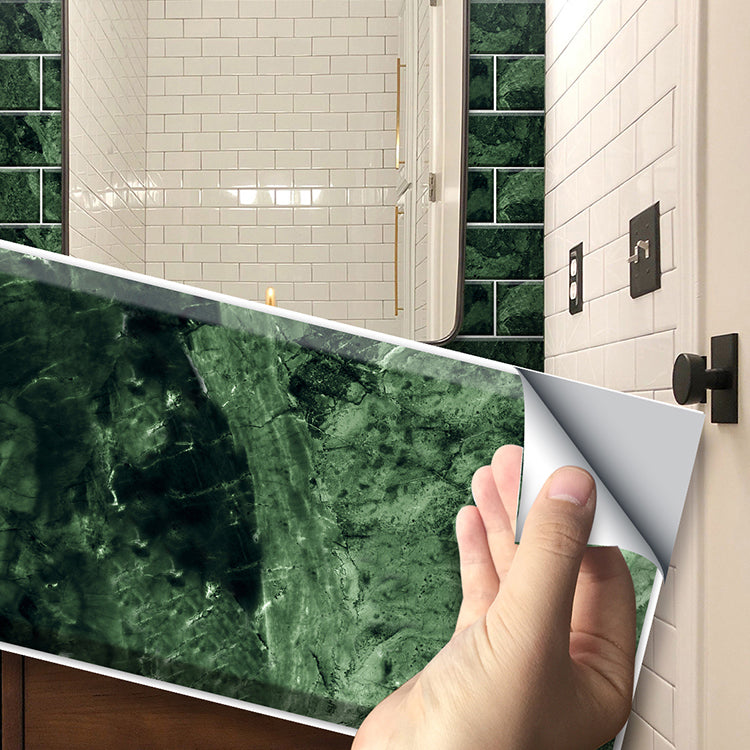 BowLift | Mosaic tiles peel and attach tiles PVC backsplash peel and attach wall tiles in green