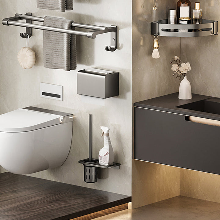 BowLift | Modern Bathroom Accessories Set Adhesive Mount Bathroom Accessories Set