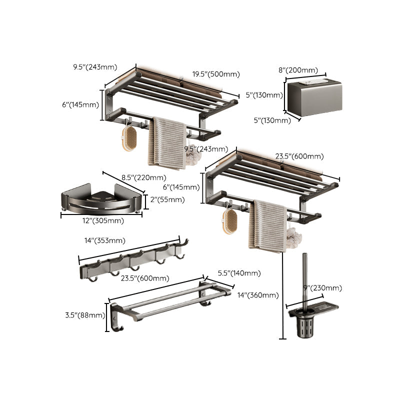 BowLift | Modern Bathroom Accessory Set Adhesive Mount Bathroom Accessory Set