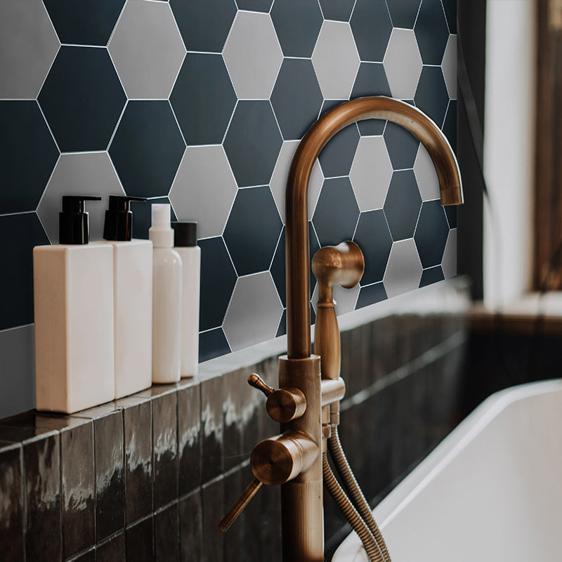 BowLift | Hexagonal Peel and Stick Tiles Modern Peel and Stick Backsplash 20 Pack for the Bathroom