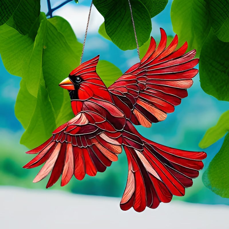 BowLift | Winged Cardinal Christmas Ornaments