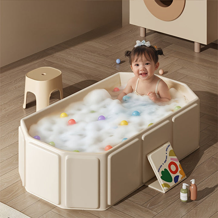 BowLift | AquaLounge Folding Bathtub | PVC | For 1–3 People | With Shelves & Quick Fill System