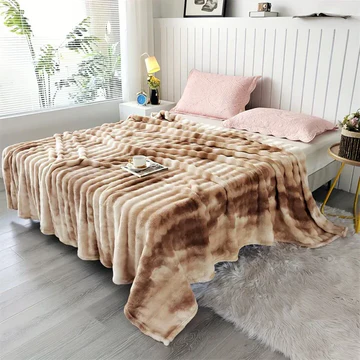 BowLift | Tie-Dye Ultra Soft Faux Rabbit Fur Throw Blanket