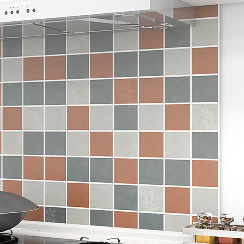 BowLift | Modern Peel & Stick PVC Tile Grid Pattern Self-Adhesive Wallpaper