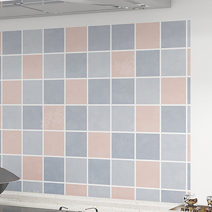 BowLift | Modern Peel & Stick PVC Tile Grid Pattern Self-Adhesive Wallpaper
