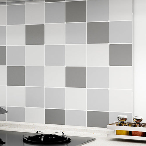 BowLift | Modern Peel & Stick PVC Tile Grid Pattern Self-Adhesive Wallpaper