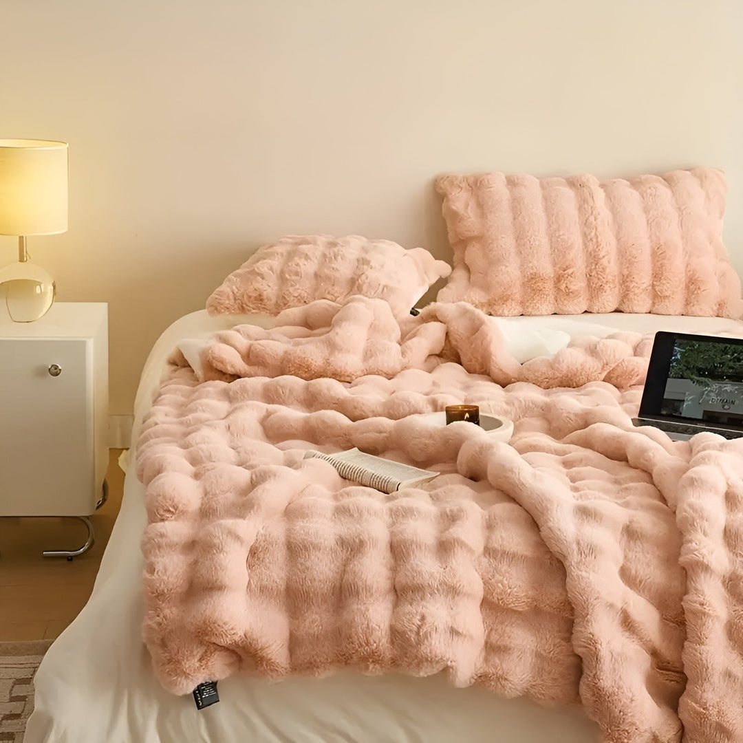 Fleece and fleece Bowliftanket – Extra soft & warm | Perfect for sofa and bedroom | Bowlift