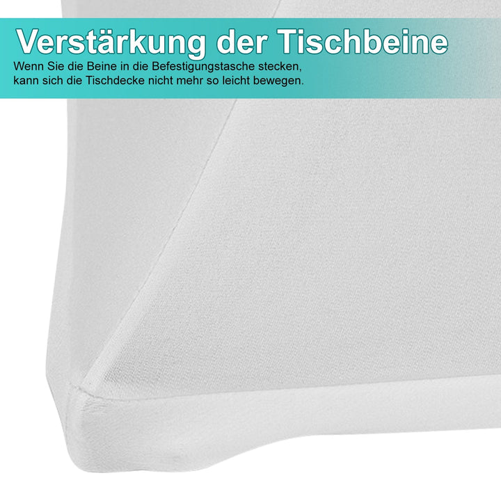 Stretch Table Cover Round Bar Table Cover White | Bowlift