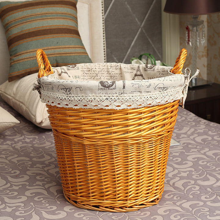 Women’s basket made of braided material with decorative inner lining Bowlift