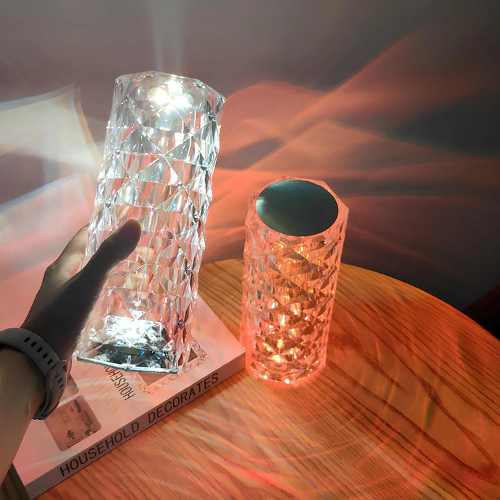 Crystal Table Lamp with Touch Control - Aurora | Bowlift