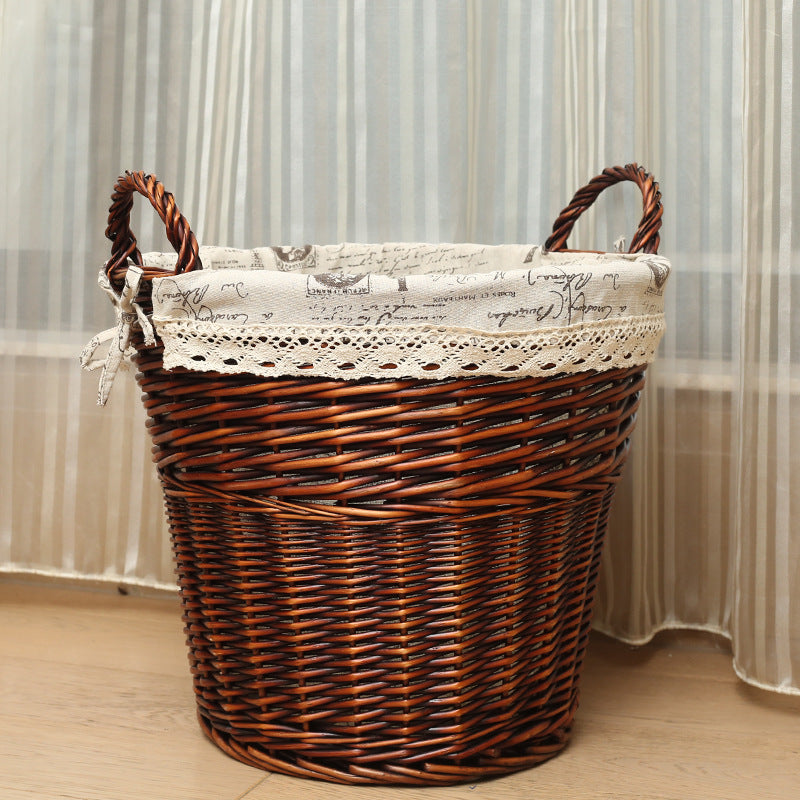 Women’s basket made of braided material with decorative inner lining Bowlift