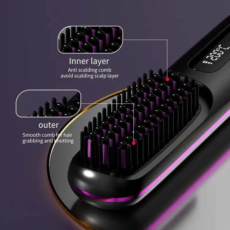 BowLift | Portable Hair Styling Brush | Smooth & Healthy Hair Anytime, Anywhere
