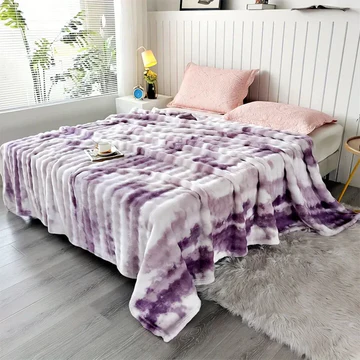 BowLift | Tie-Dye Ultra Soft Faux Rabbit Fur Throw Blanket