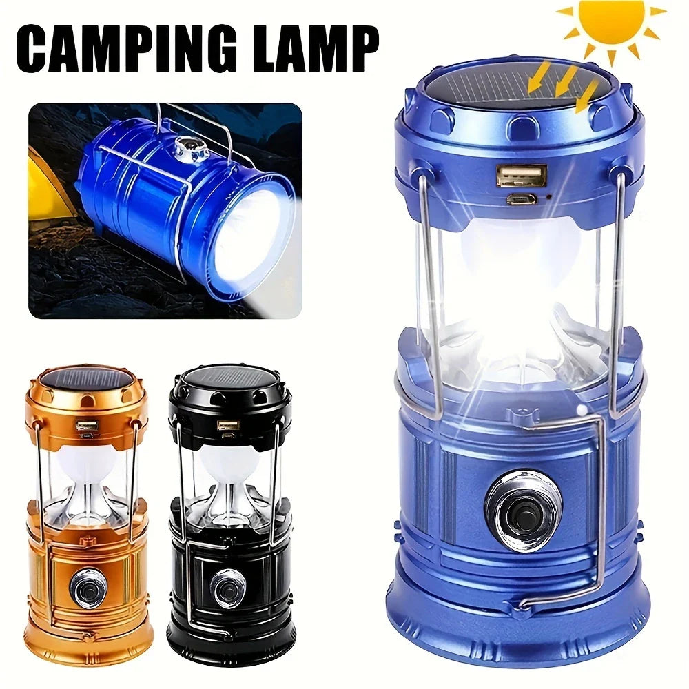 BowLift | Solar Camping Lamp with USB Charging – Portable LED Lantern for Outdoor Activities and Emergencies