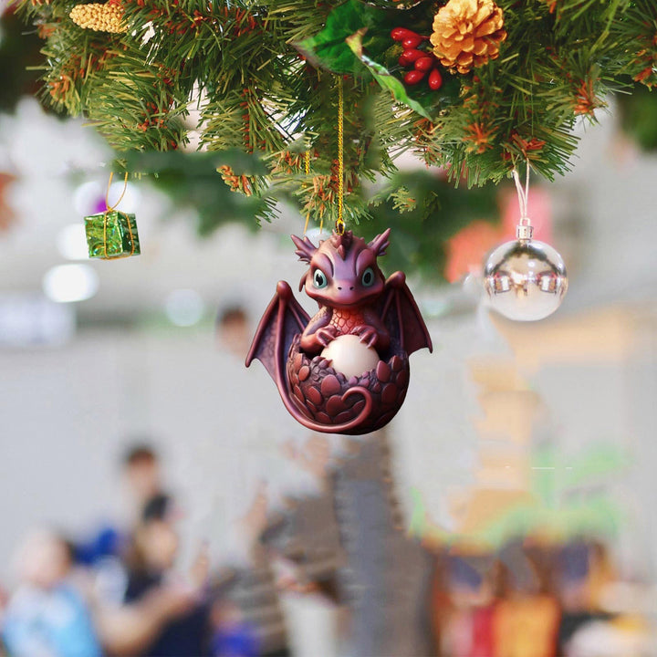 BowLift | Creative Dragon Egg Treasure Acrylic Automobile Hanging Ornament Christmas Decorations