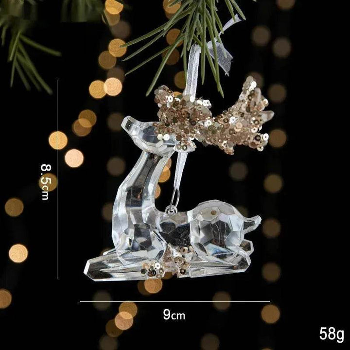 BowLift | Christmas Decorations Sequins Acrylic Transparent Pendant