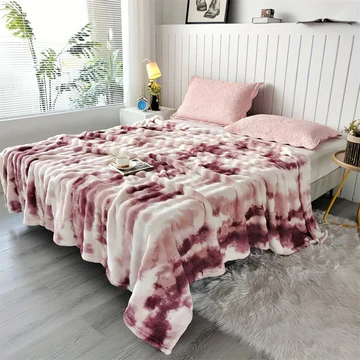 BowLift | Tie-Dye Ultra Soft Faux Rabbit Fur Throw Blanket