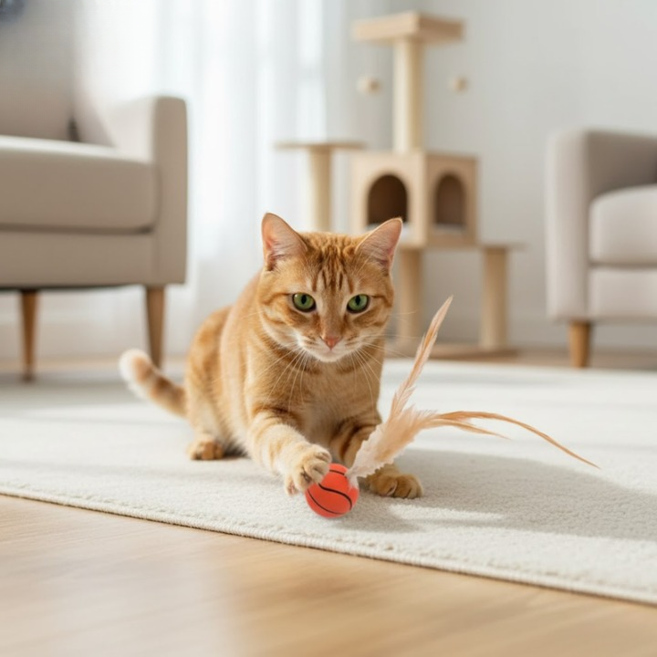 FetherSprint — Unleash the wild hunter in your cat with silent play fun! | Bowlift