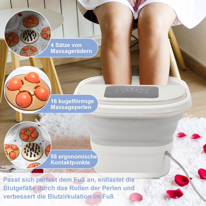 Electric foot massage device heating foldable | Bowlift