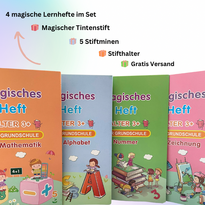 Learning books for children | 4-piece set | Bowlift