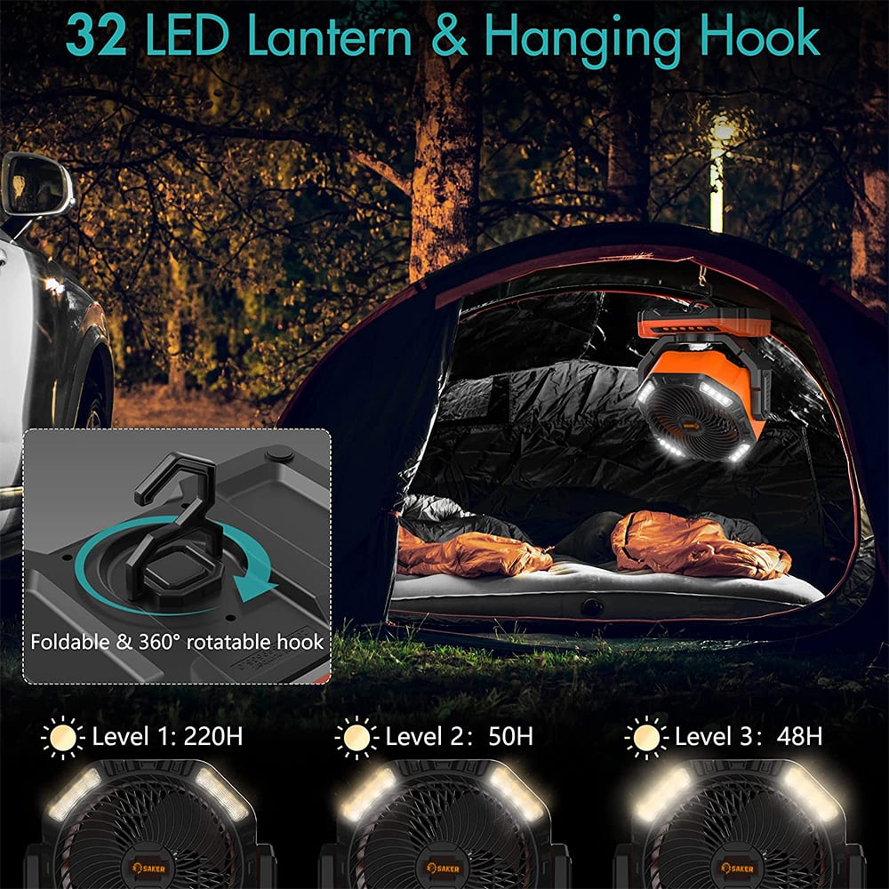 Rechargeable Camping Fan | Bowlift