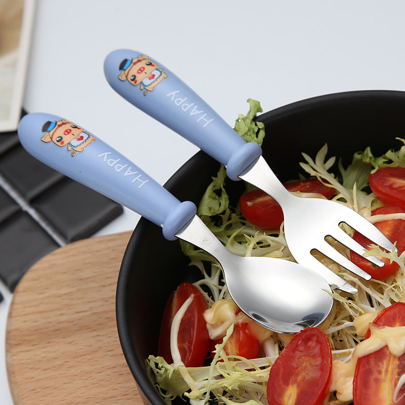 Child-friendly dining fork with safe grip Bowlift