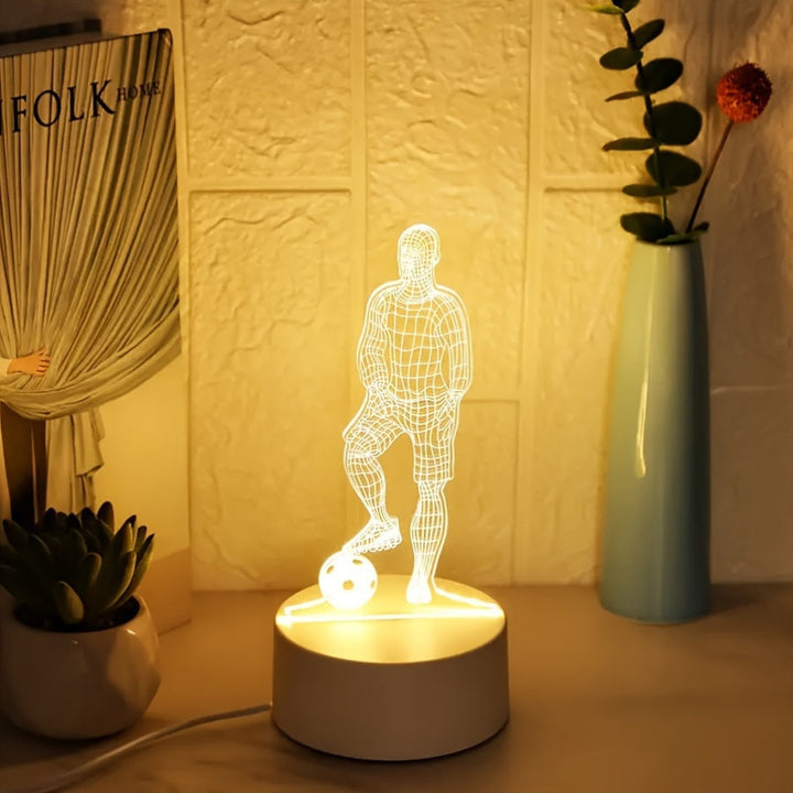 SportGlow - LED Table Lamp with 3D Football Design Bowlift