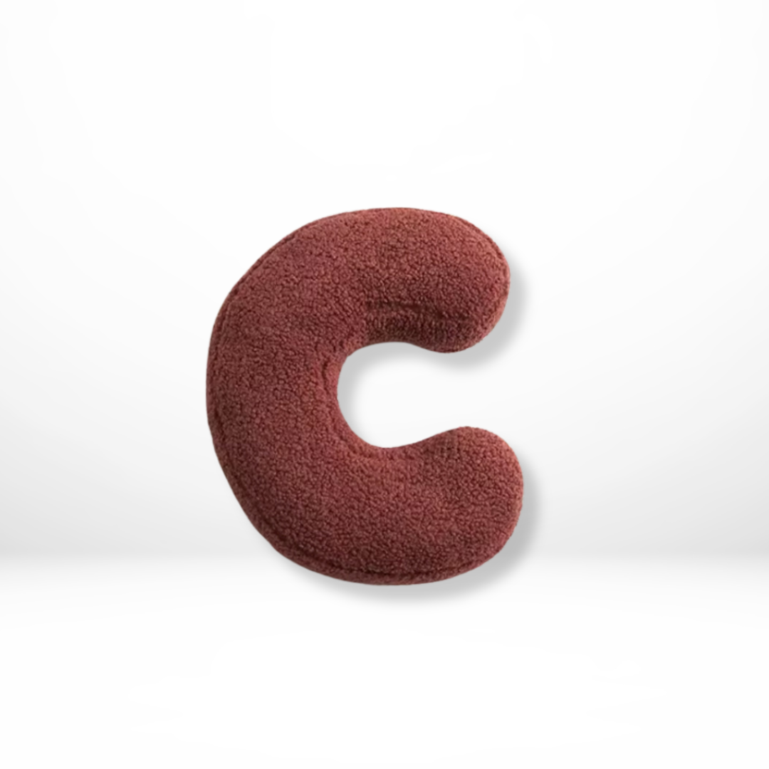 BowLift | Alphabet Cushion Velura – Soft Velvet Decorative Cushion in Every Letter of the Alphabet
