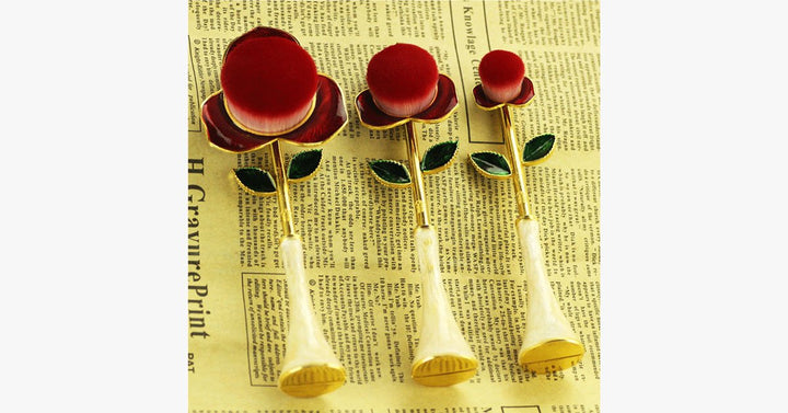 BowLift | Rose Beauty Flawless Face Oval Brush Set