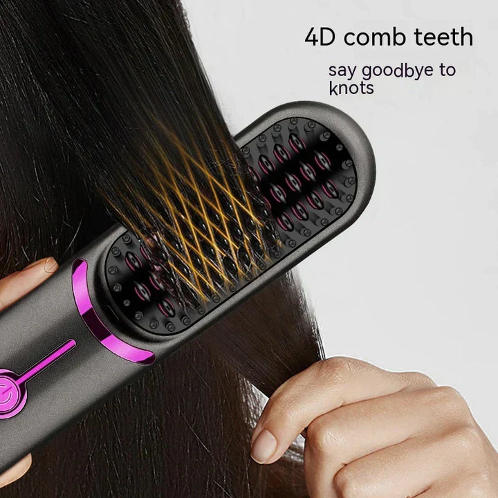Tima Brush - Wireless Rechargeable Straightening Iron Brush Bowlift