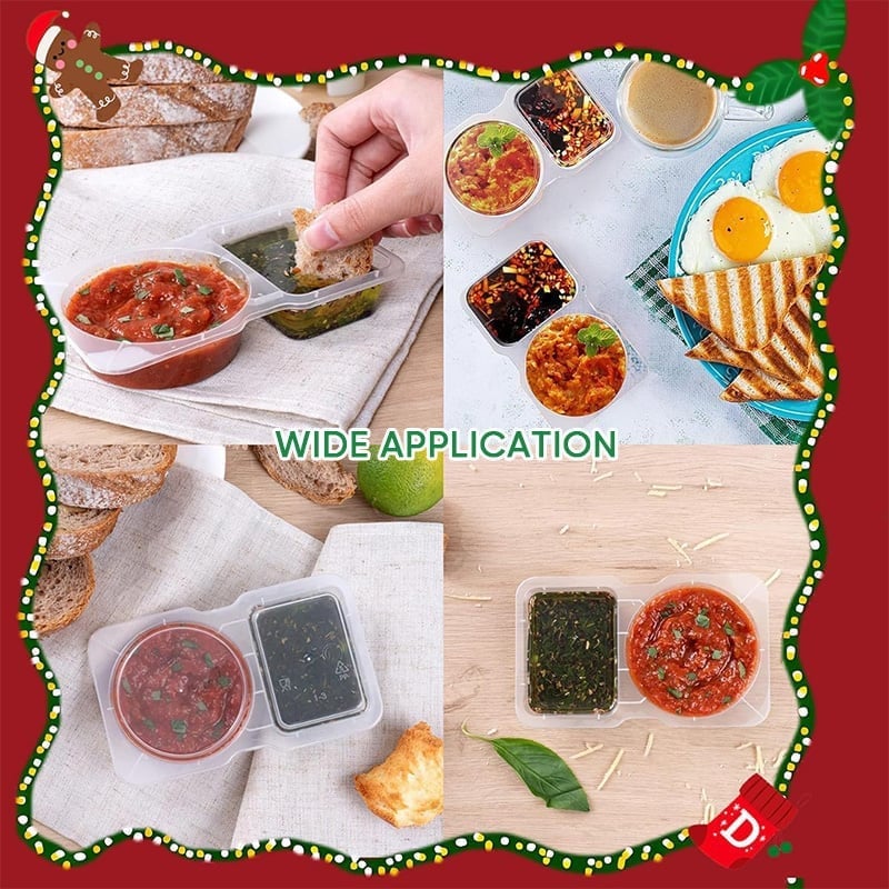 BowLift | Double Compartment Snack Containers with Lids