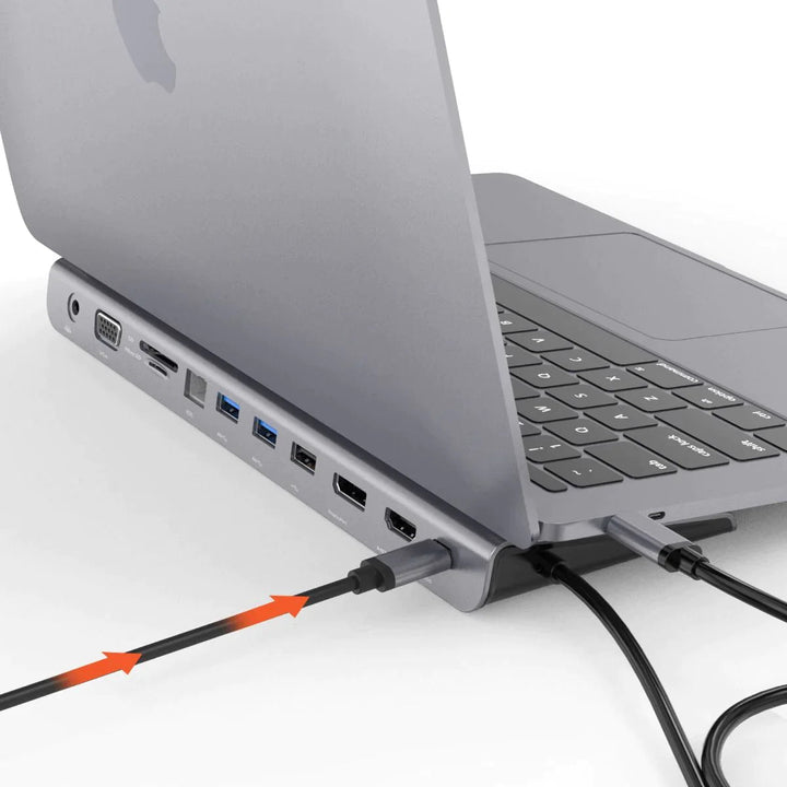BowLift | LapStation Pro – 11-in-1 USB-C Laptop Docking Station with HDMI, Ethernet & SD Card Ports