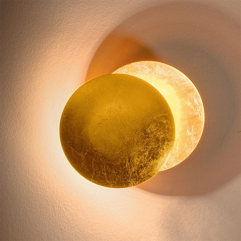 BowLift | GoldVeil - Nordic Modern Creativity Bedroom Eclipse LED Art Wall Sconce Lamp