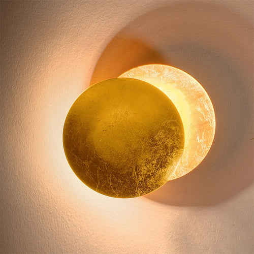 BowLift | GoldVeil - Nordic Modern Creativity Bedroom Eclipse LED Art Wall Sconce Lamp