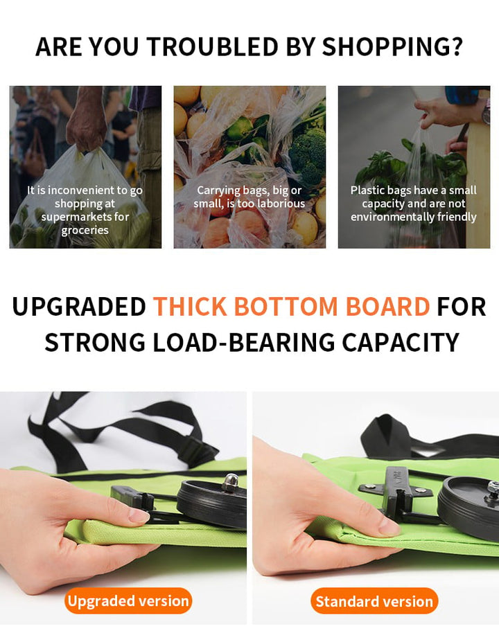 BowLift | Foldable green shopping bag